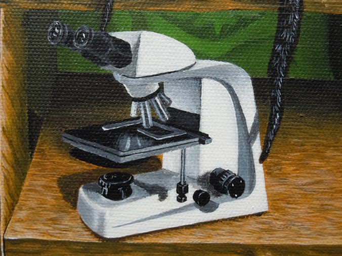 Detail from The Scientists, after The Ambassadors by Hans Holbein the Younger. - Acrylic on canvas - 2014 © Jason T Austin