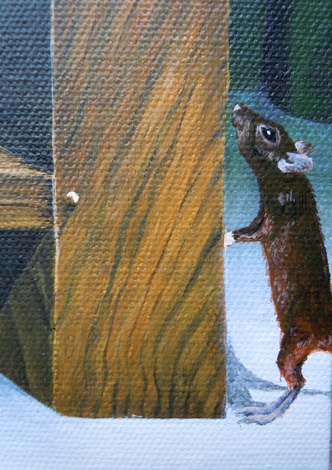 Detail from The Scientists, after The Ambassadors by Hans Holbein the Younger. - Acrylic on canvas - 2014 © Jason T Austin